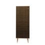 Hanah Home Filinta-220 Zapatero Roble Sonoma, 135x50x38cm, Tablero de Partículas Melamina con Patas de Carpe y Asas de Metal y Cuerda